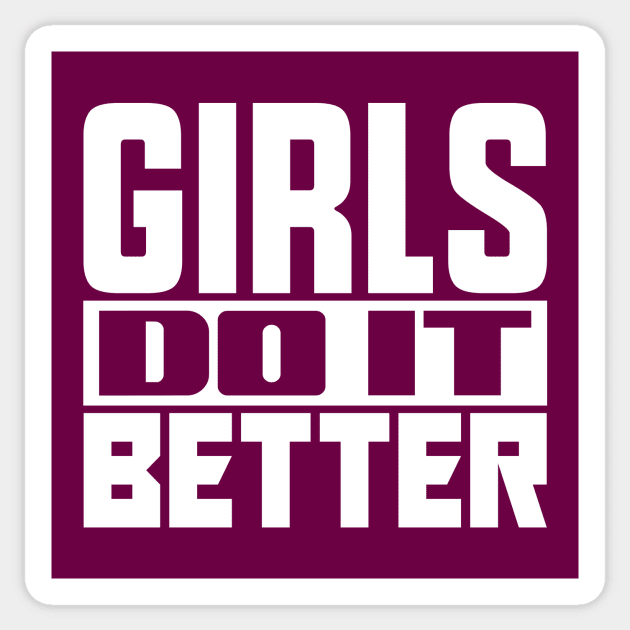 Girls do it better Sticker by colorsplash